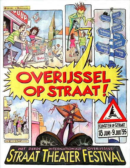 vix 3e Overijssel Op Straat poster 1995