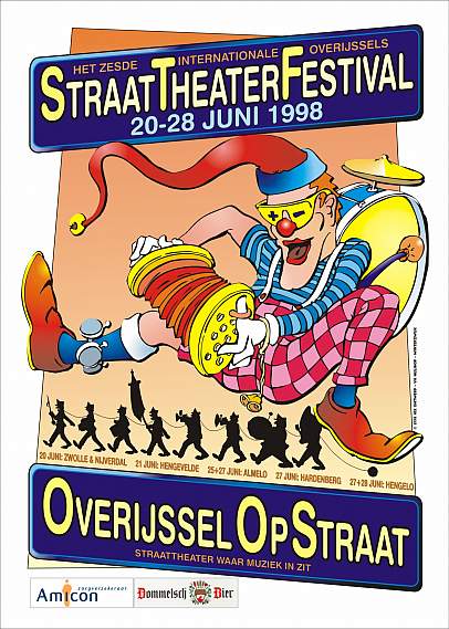 vix 6e Overijssel Op Straat poster 1998