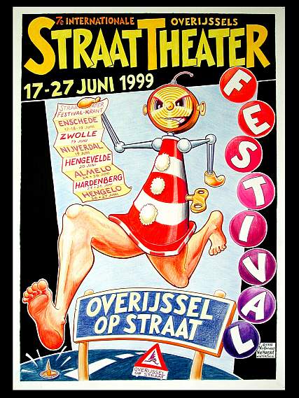 vix 7e Overijssel Op Straat poster 1999